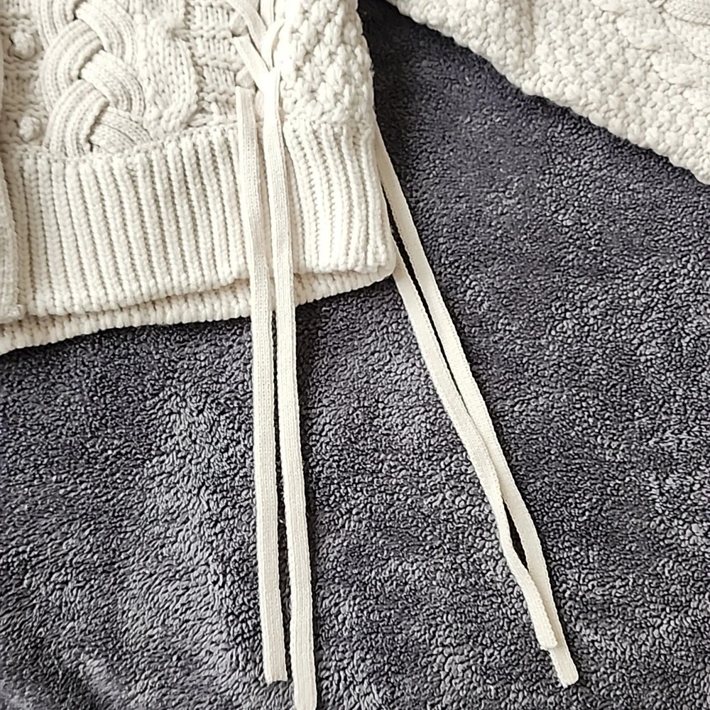FRAYI.D Cream Cable Knit Cardigan (New) - Picture 15 of 16